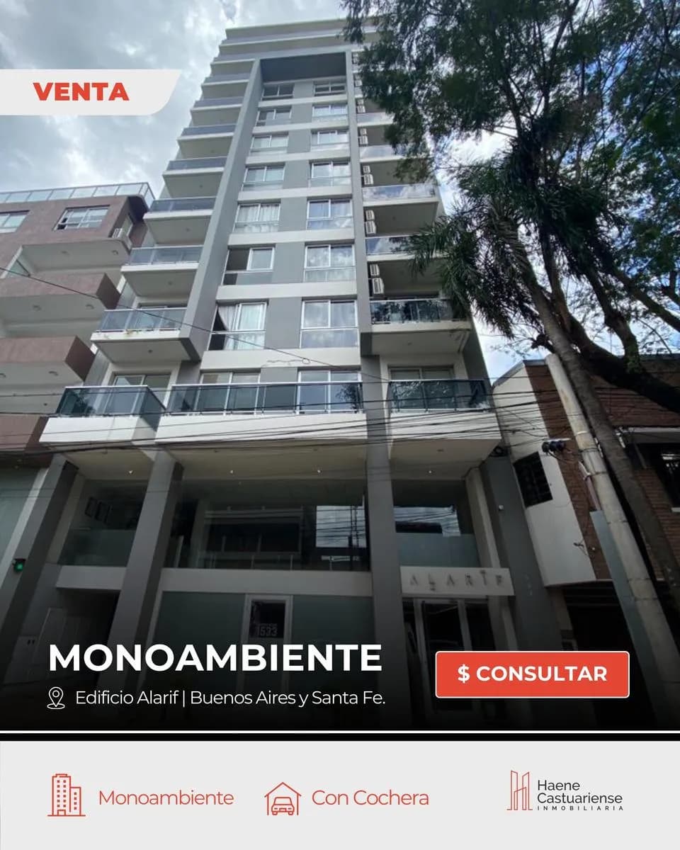 Monoambiente Centrico en Venta Posadas