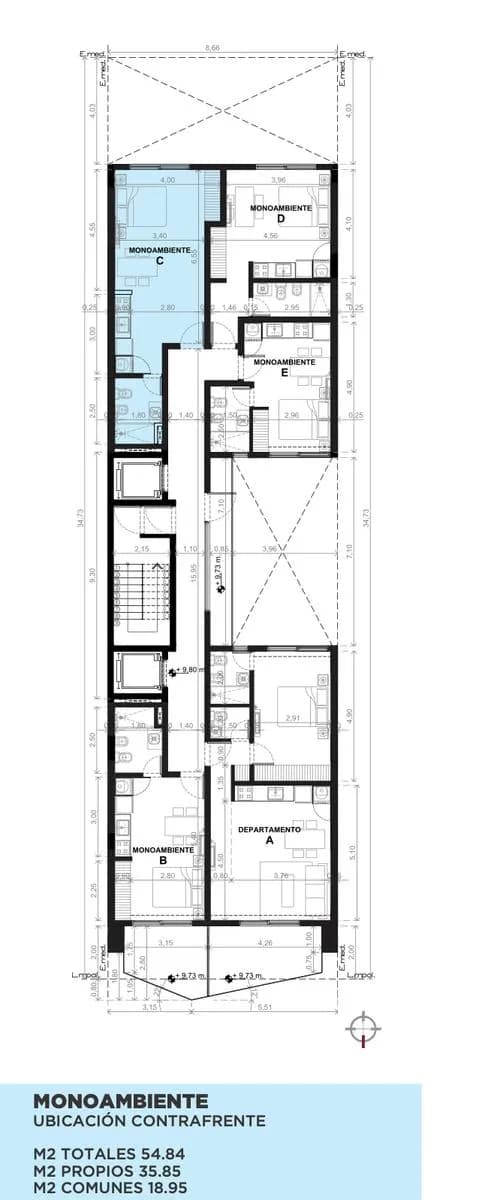 Departamento de pozo de un dormitorio con financiacion a 60 meses - Villa Sarita