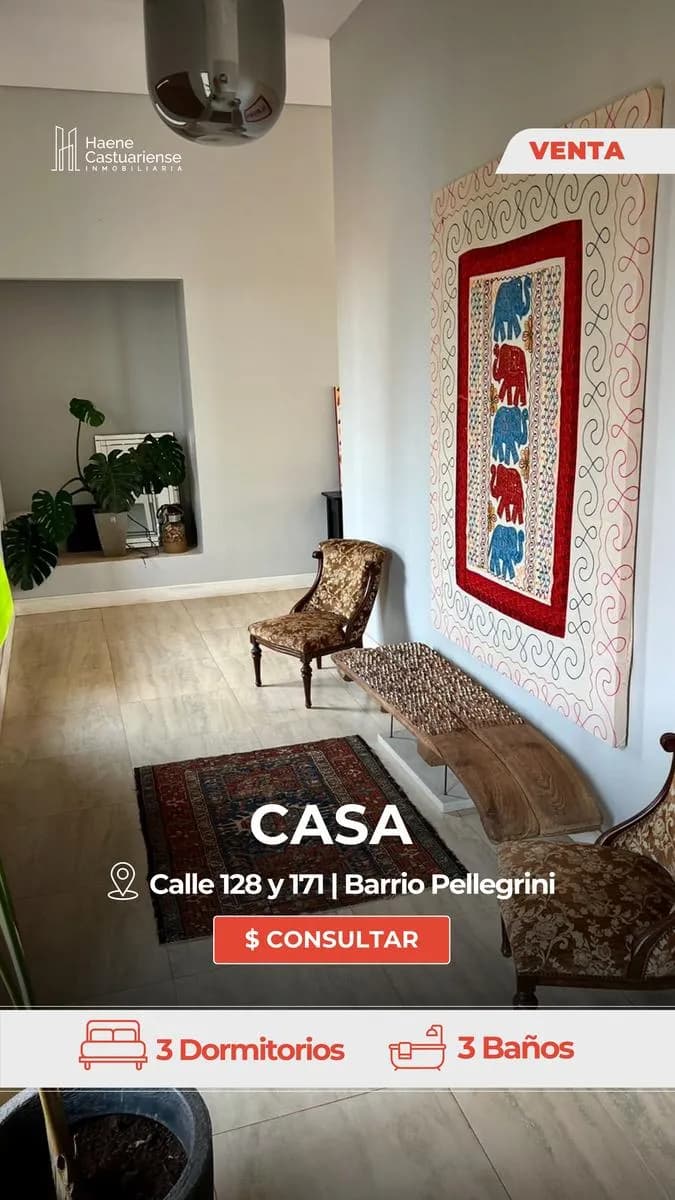 Casa de 3 dormitorios en Venta