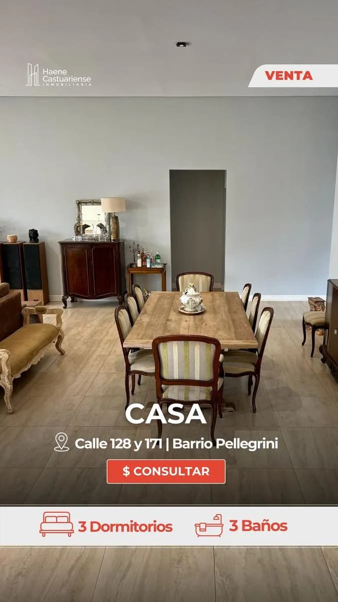 Casa de 3 dormitorios en Venta