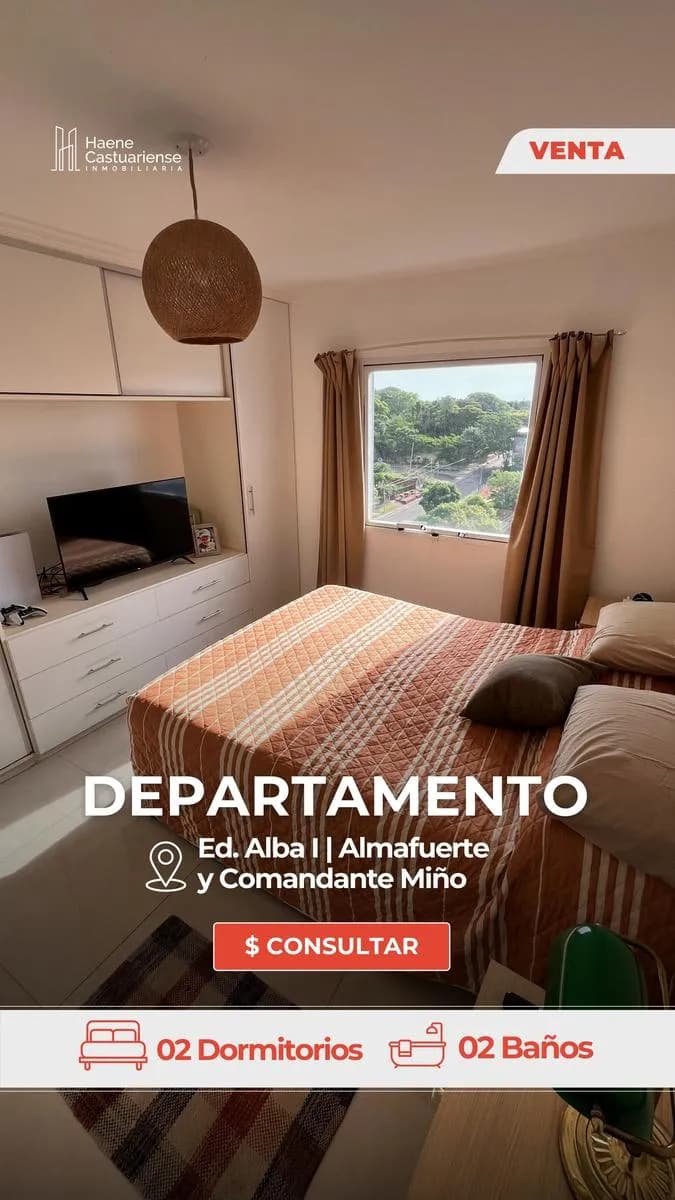 Departamento de Dos Dormitorios con vista al rio en venta