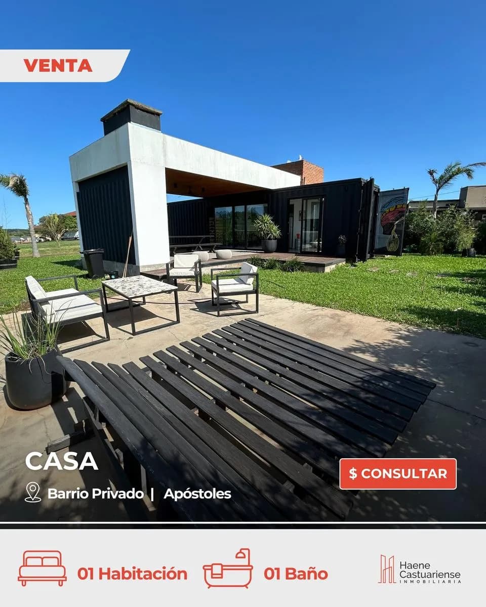 Casa tipo Container en Venta en Barrio Casas del Lago Apostoles