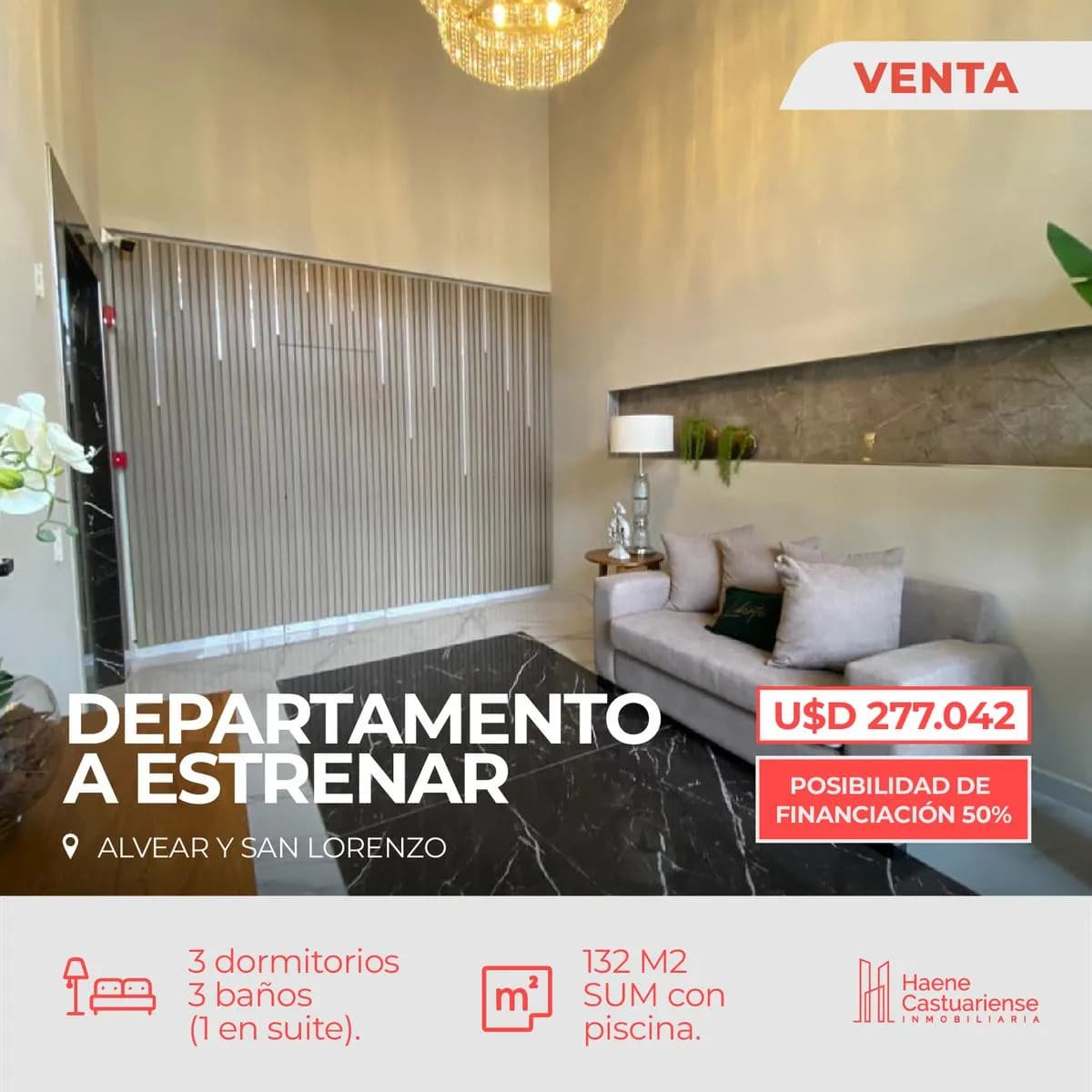 Departamento Centrico de 3 dormitorios en Venta