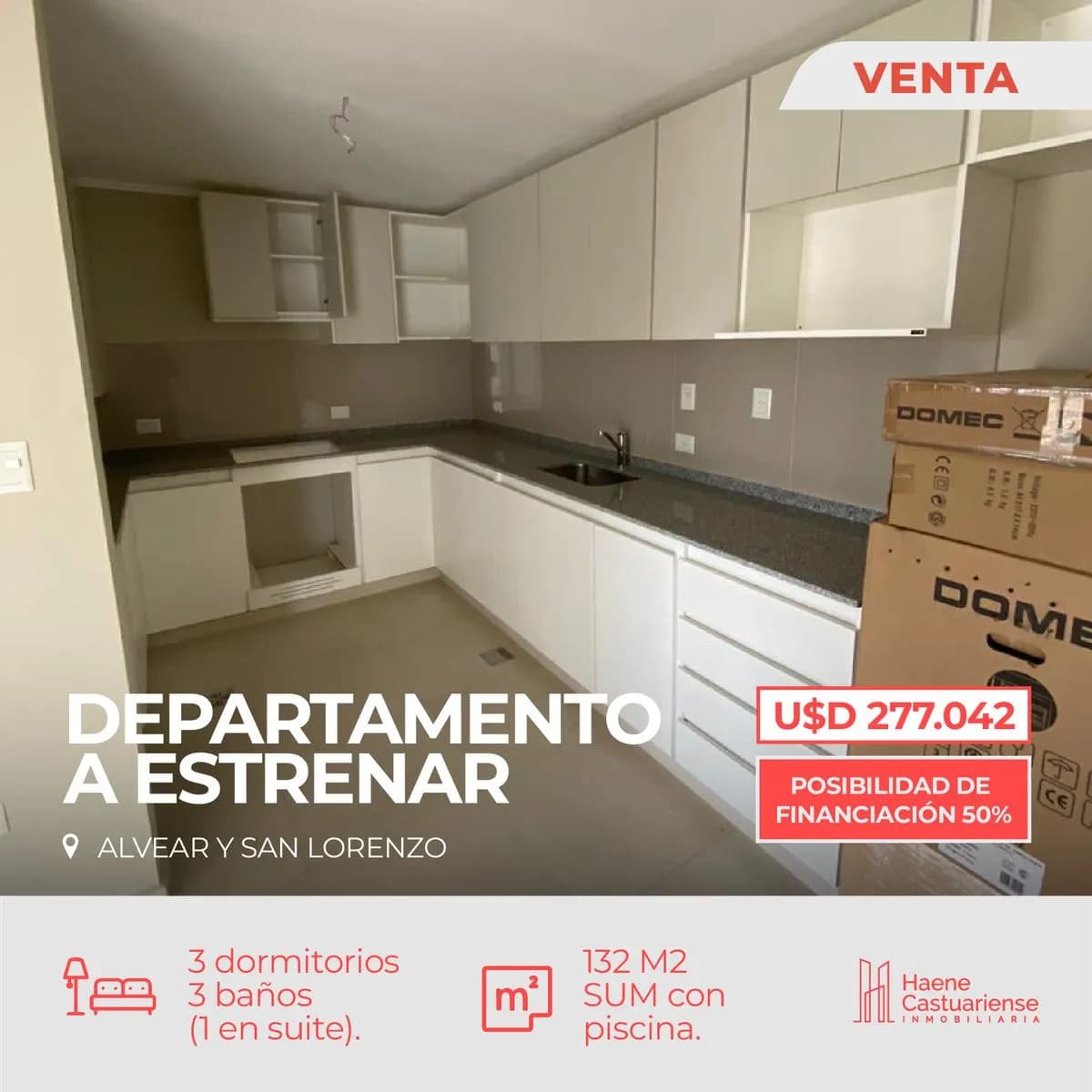 Departamento Centrico de 3 dormitorios en Venta