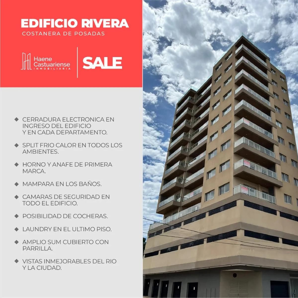 Departamento de Dos Dormitorios en Venta Sobre Costanera
