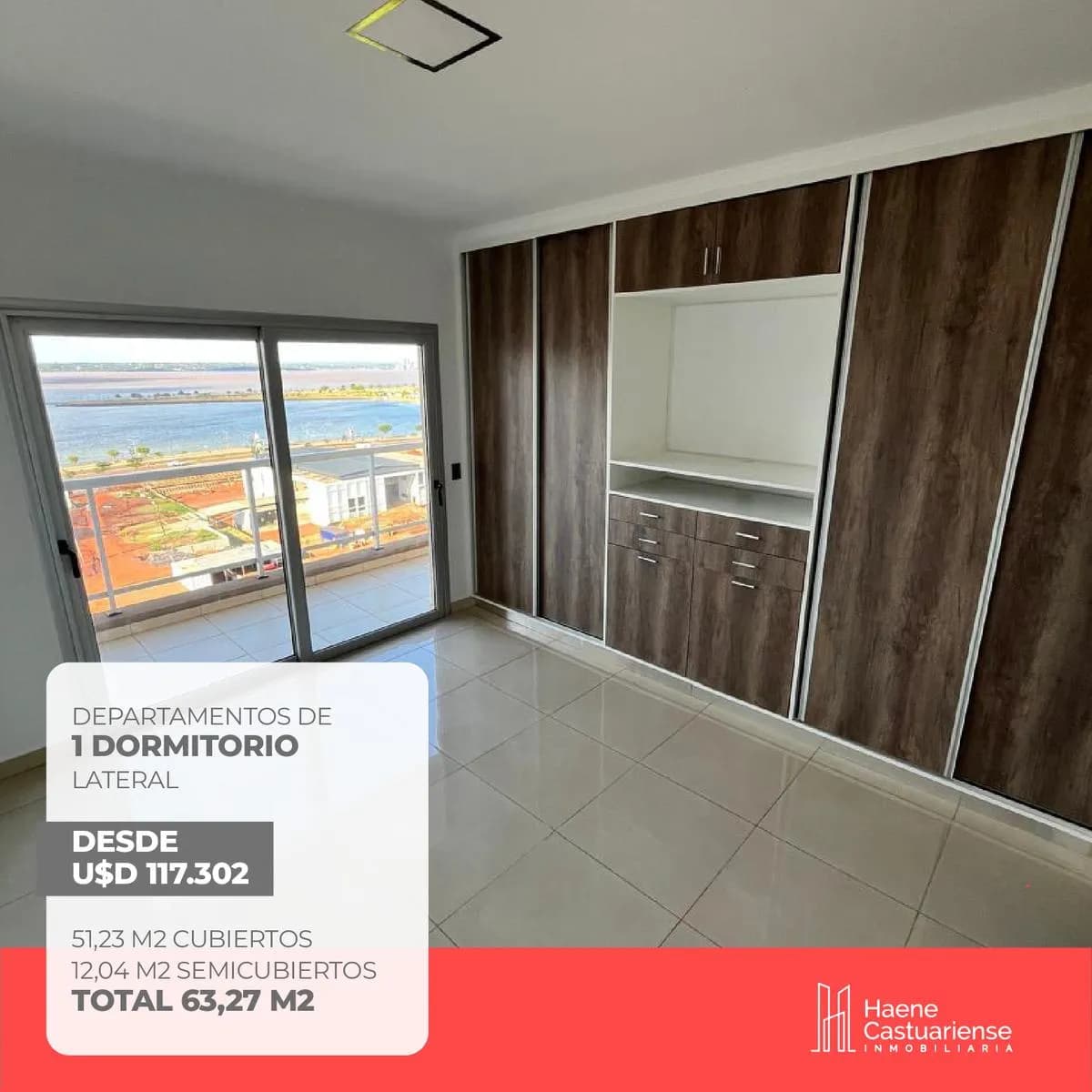 Departamento de Dos Dormitorios en Venta Sobre Costanera