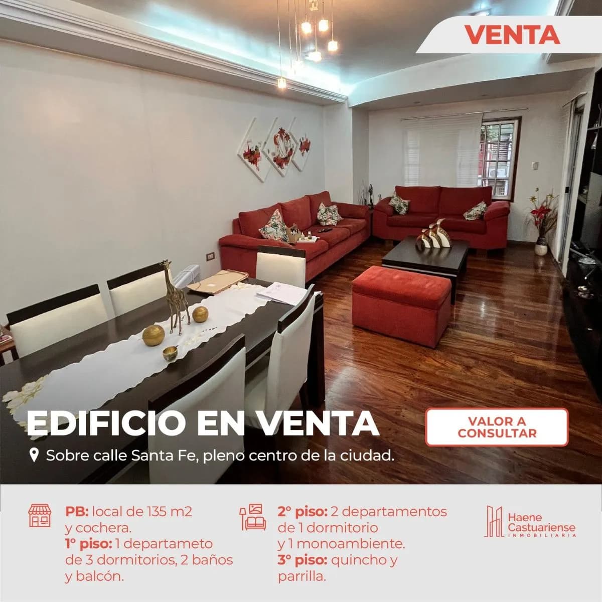 Edificio en Venta - Local Comercial - Departamentos en primer y segundo piso