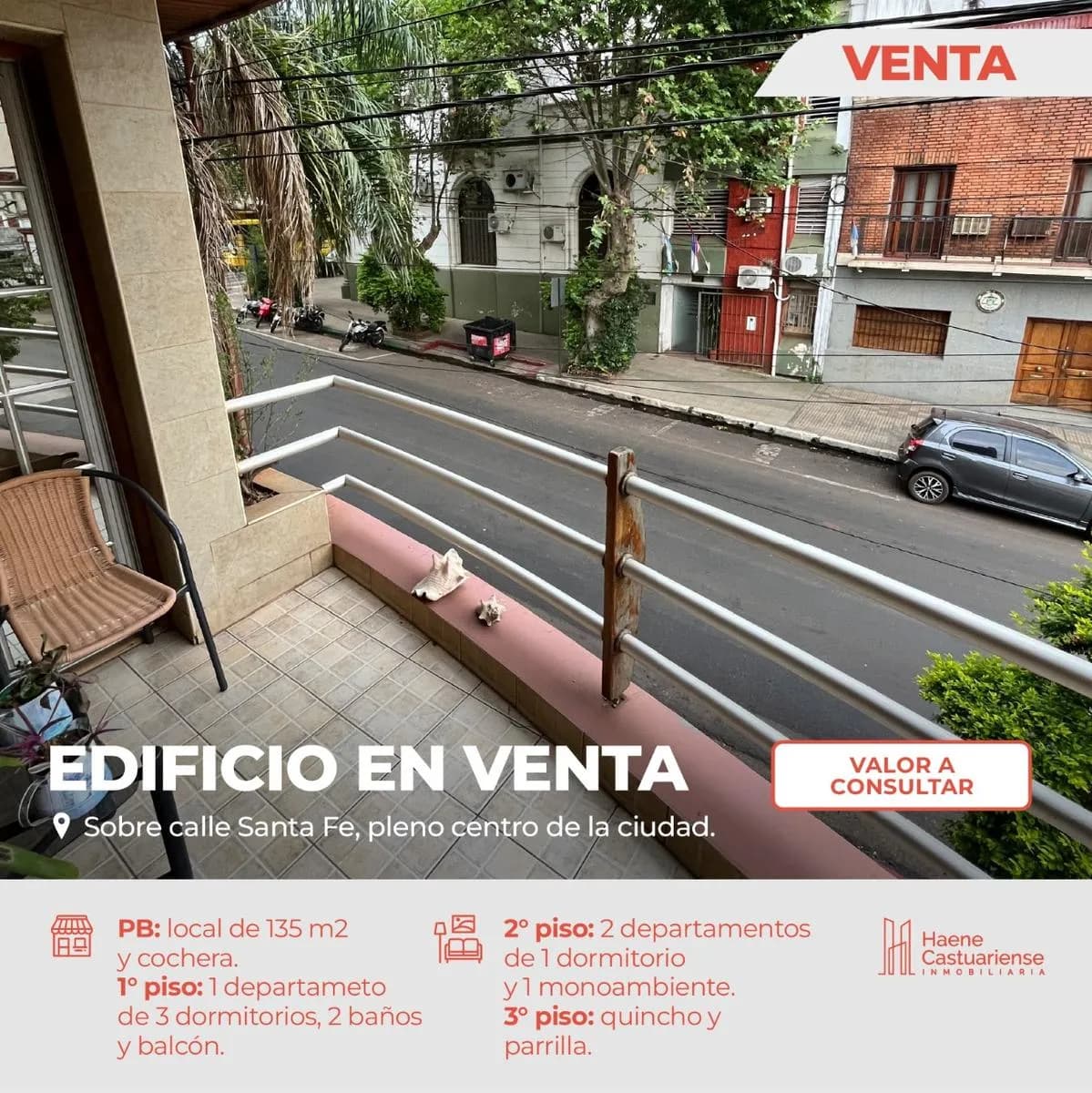 Edificio en Venta - Local Comercial - Departamentos en primer y segundo piso