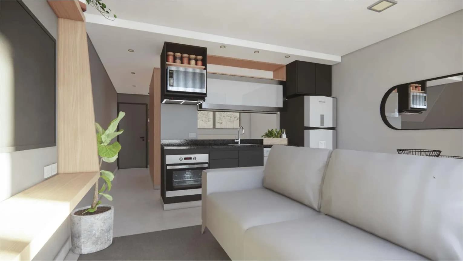 Departamento Monoambiente en pozo en venta