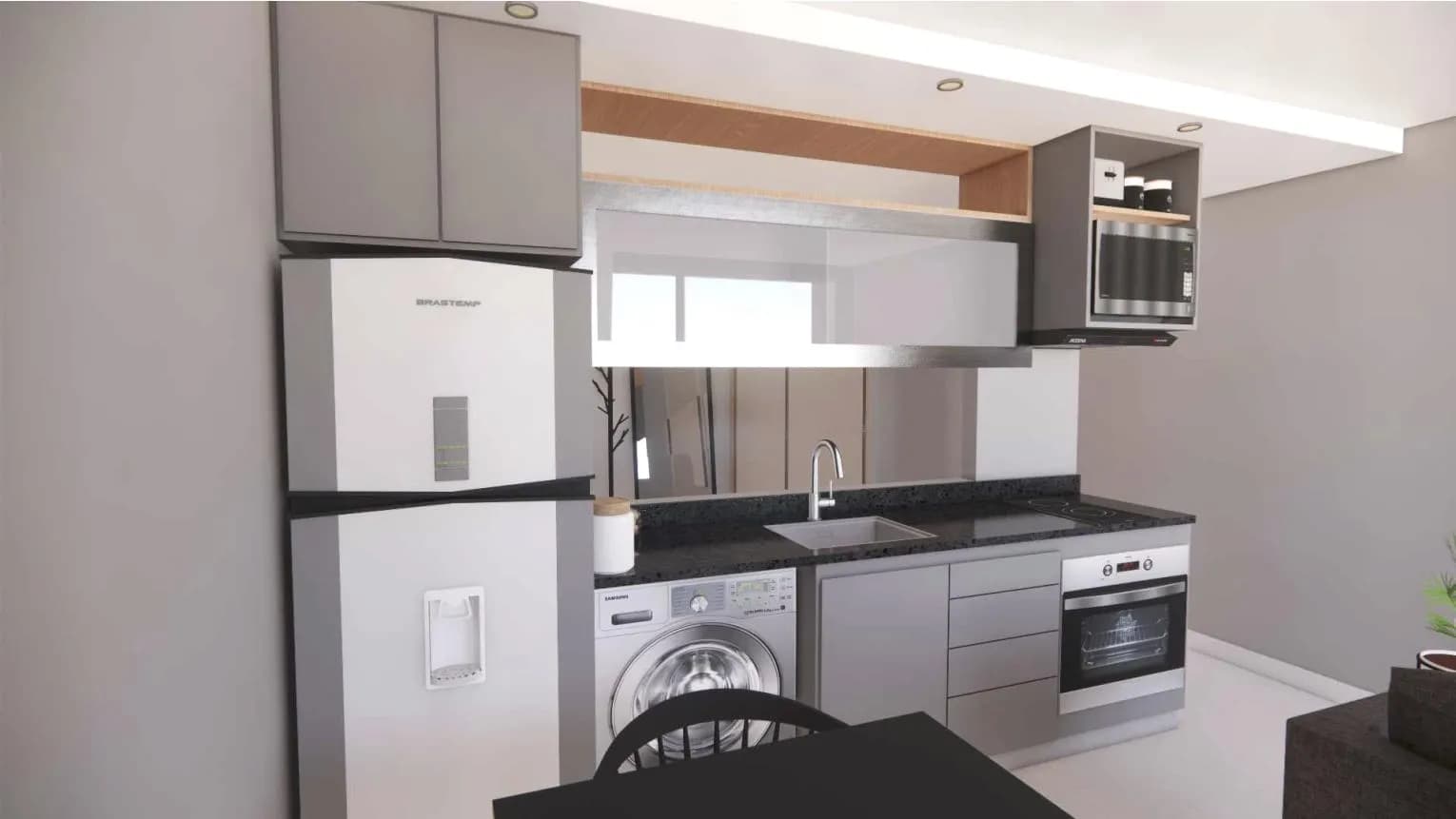 Departamento Monoambiente en pozo en venta