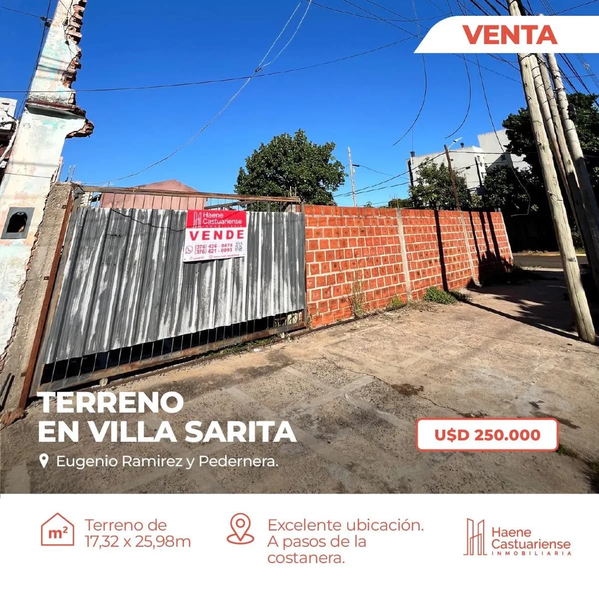 Terreno en Venta en Villa Sarita
