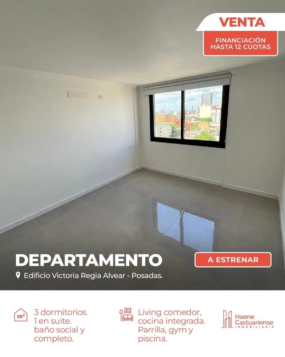 Departamento de 3 dormitorios en  VENTA