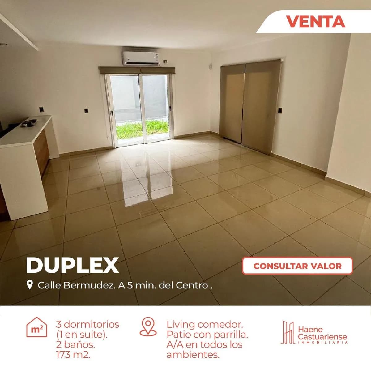 Duplex de 3 Dormitorios en Venta
