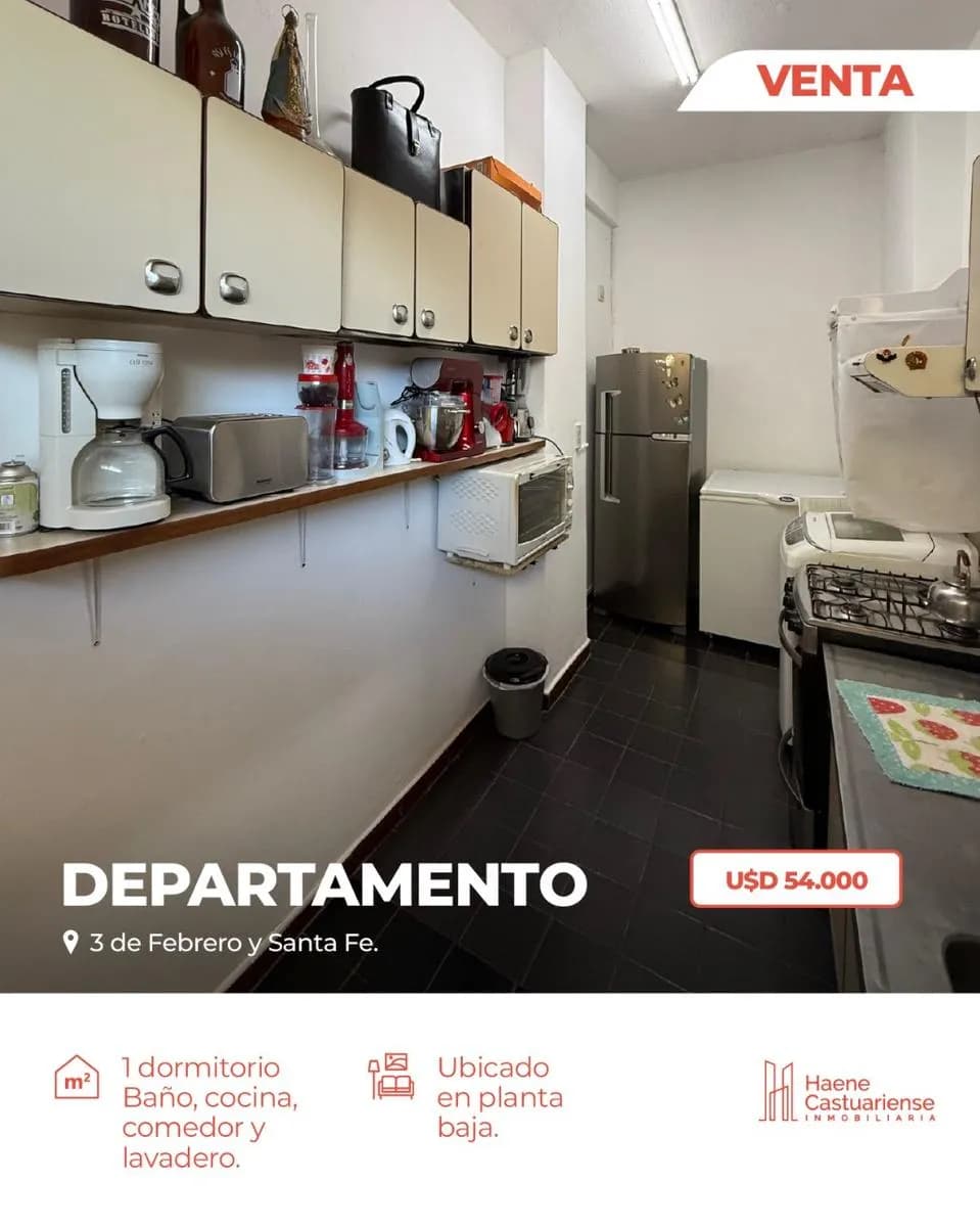 Departamento de 1 Dormitorio en Venta