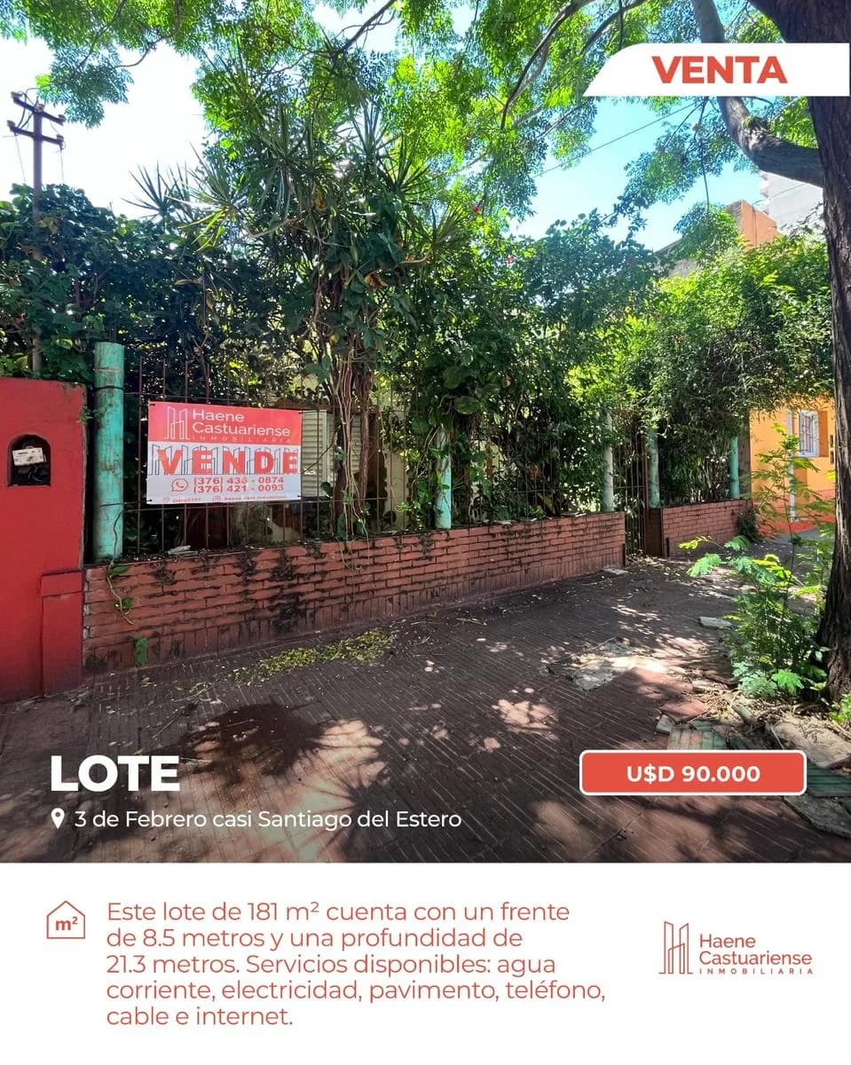 Terreno centrico en venta