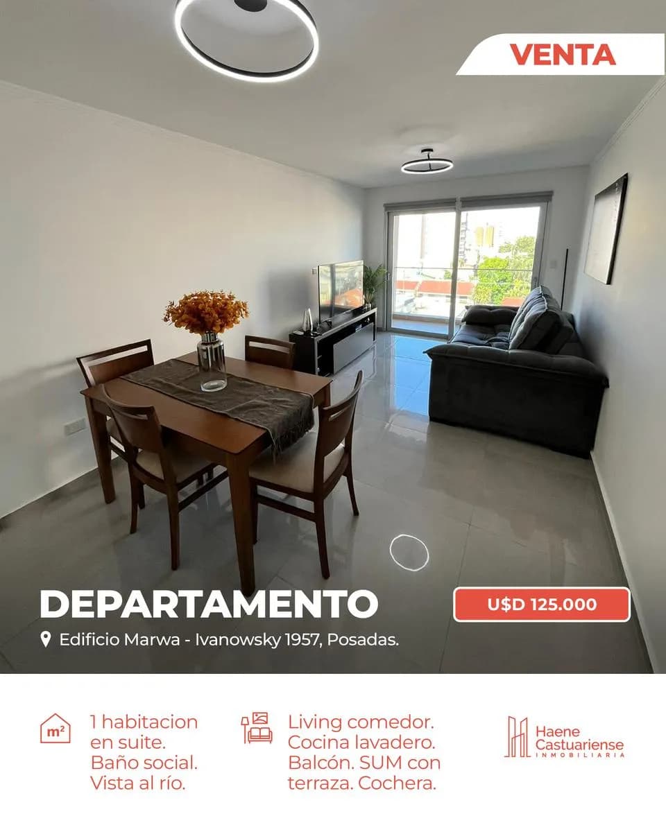 Departamento Premium de Un Dormitorio en Venta