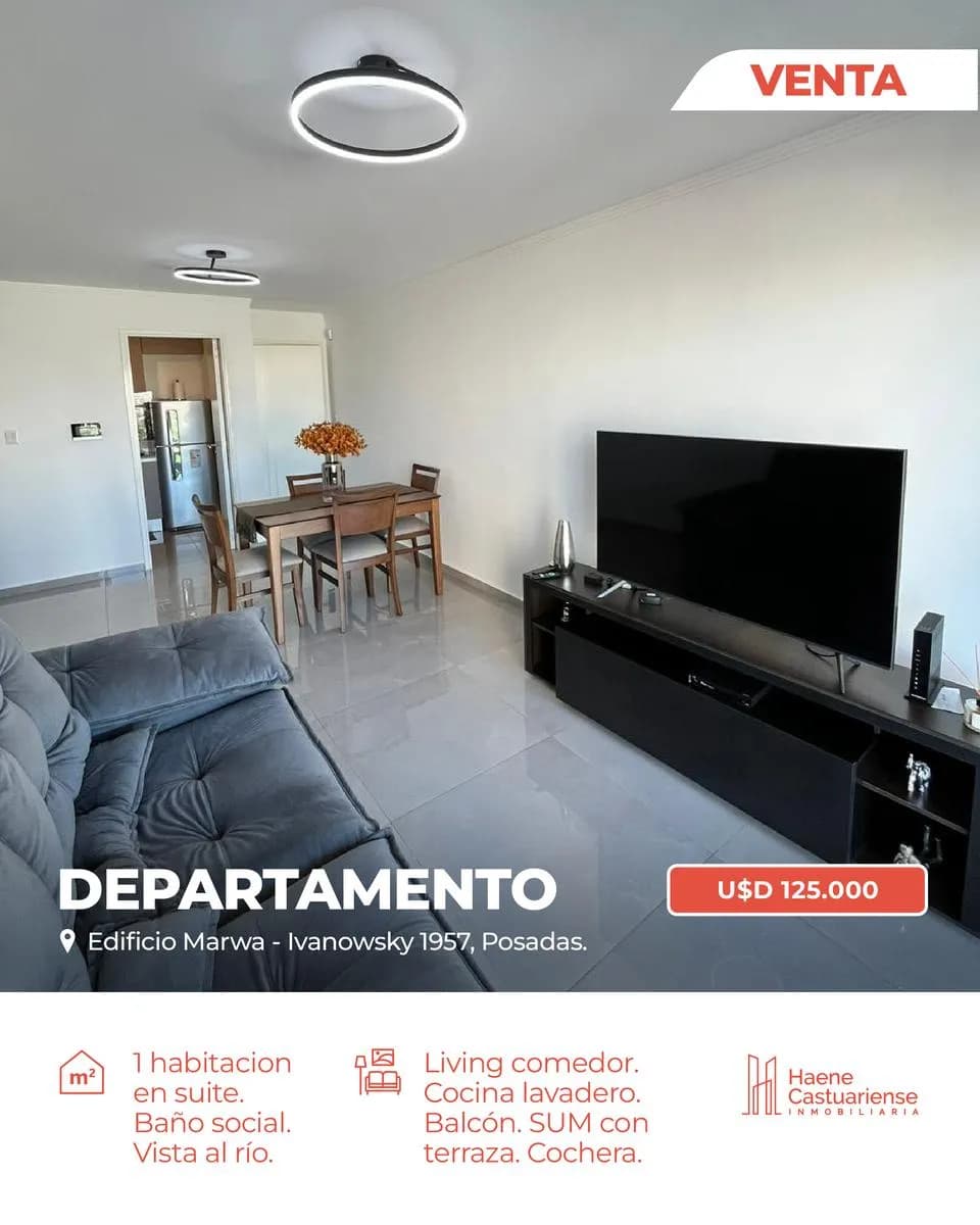 Departamento Premium de Un Dormitorio en Venta