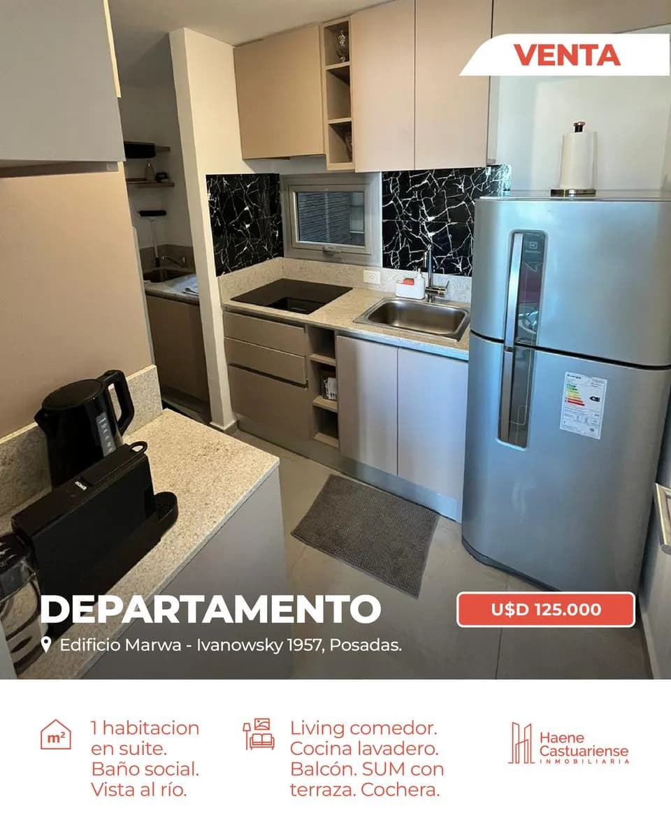 Departamento Premium de Un Dormitorio en Venta
