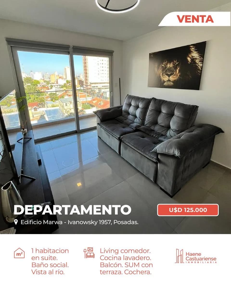 Departamento Premium de Un Dormitorio en Venta