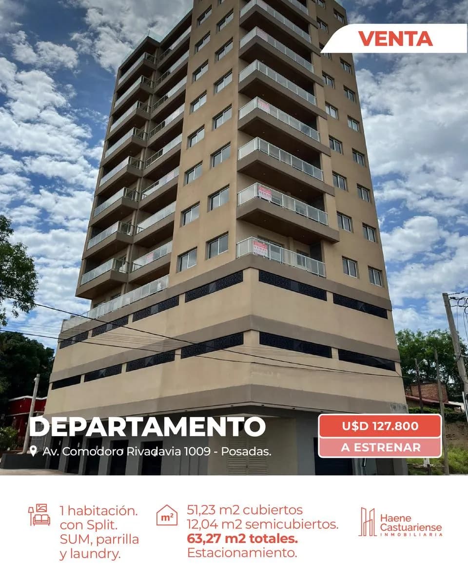 Departamento de un dormitorio en venta