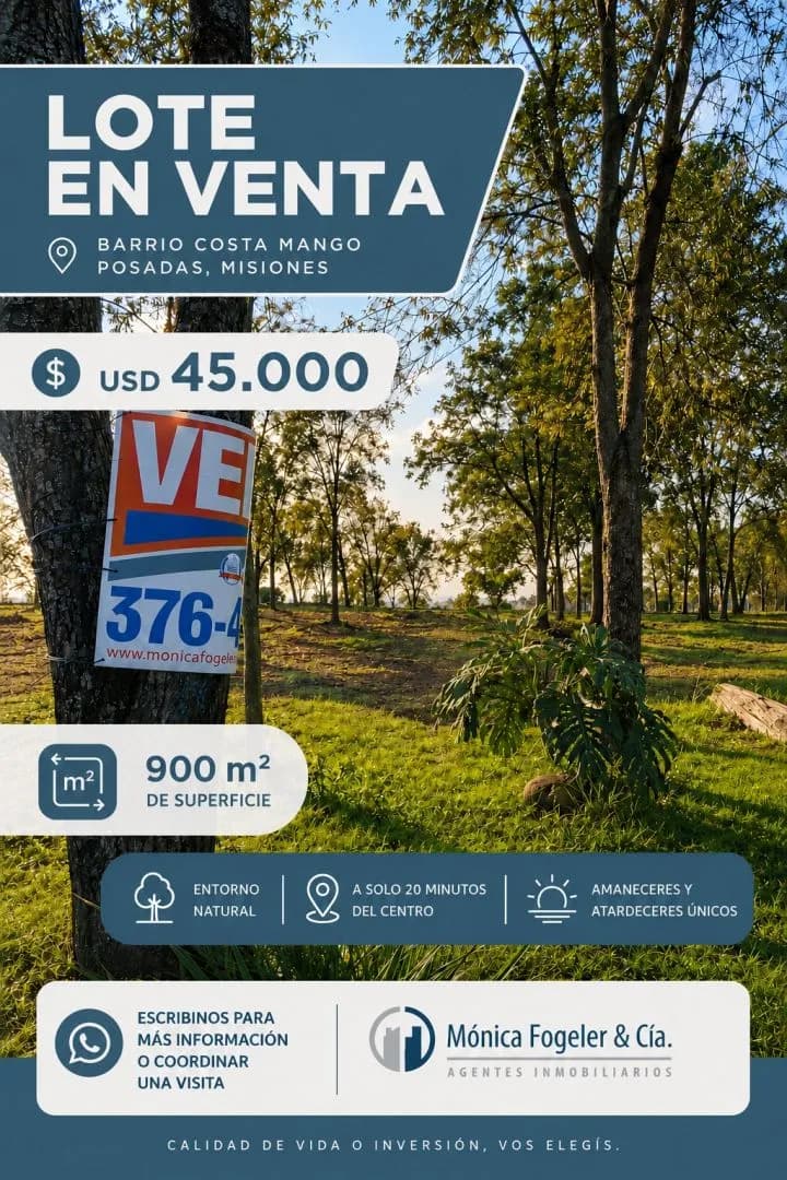 Lote en venta Costa Mango