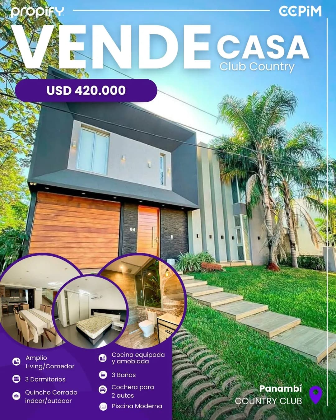 Casa en Barrio Panambí | Club country