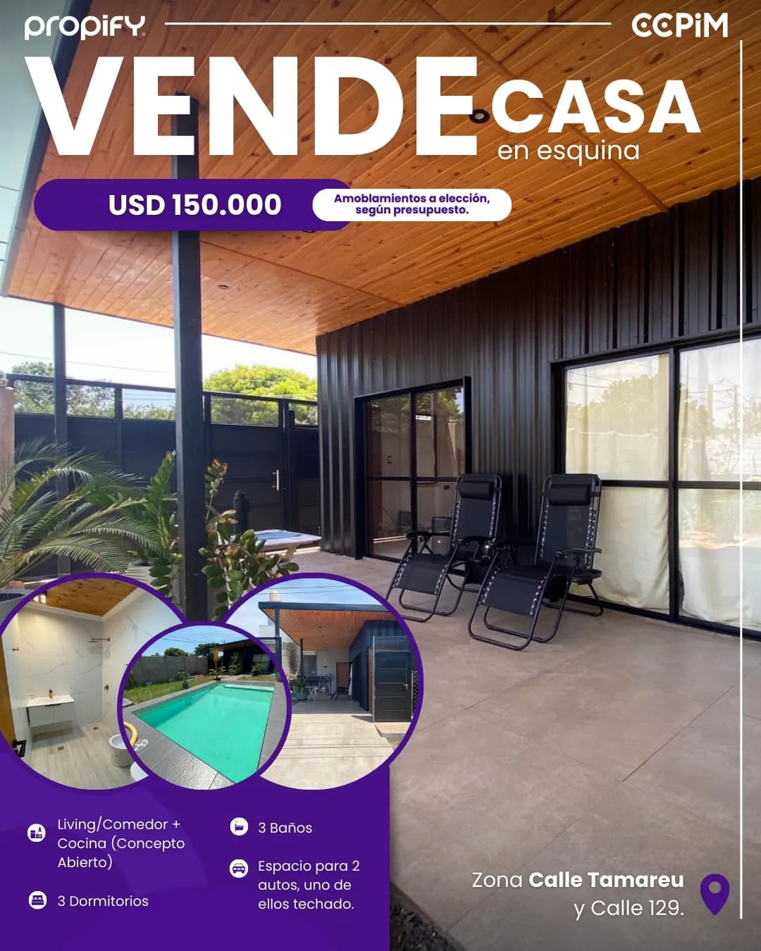 Casa a estrenar en esquina | en venta
