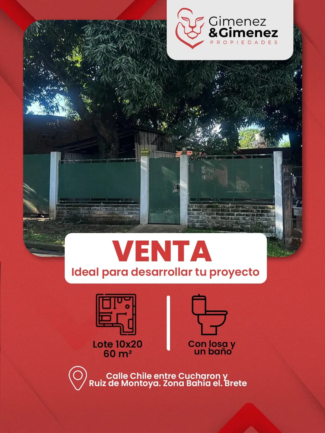 Lote en venta Bahia el Brete