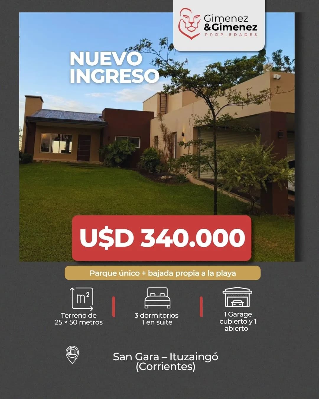 Casa en Venta 1.250 m² con bajada propia a la playa y vistas abiertas al río.
