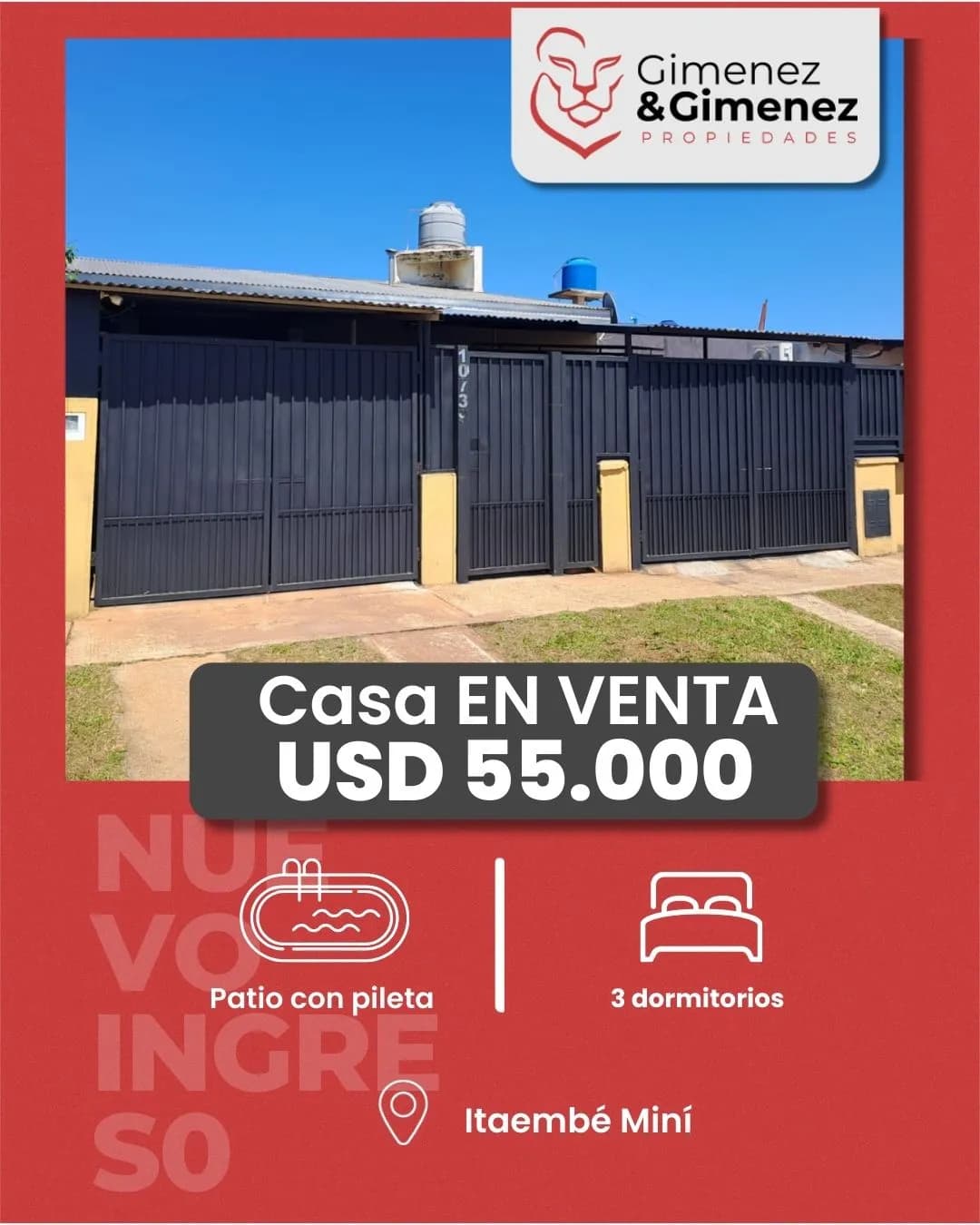 Casa EN VENTA en el barrio Itaembé Guazú de Posadas