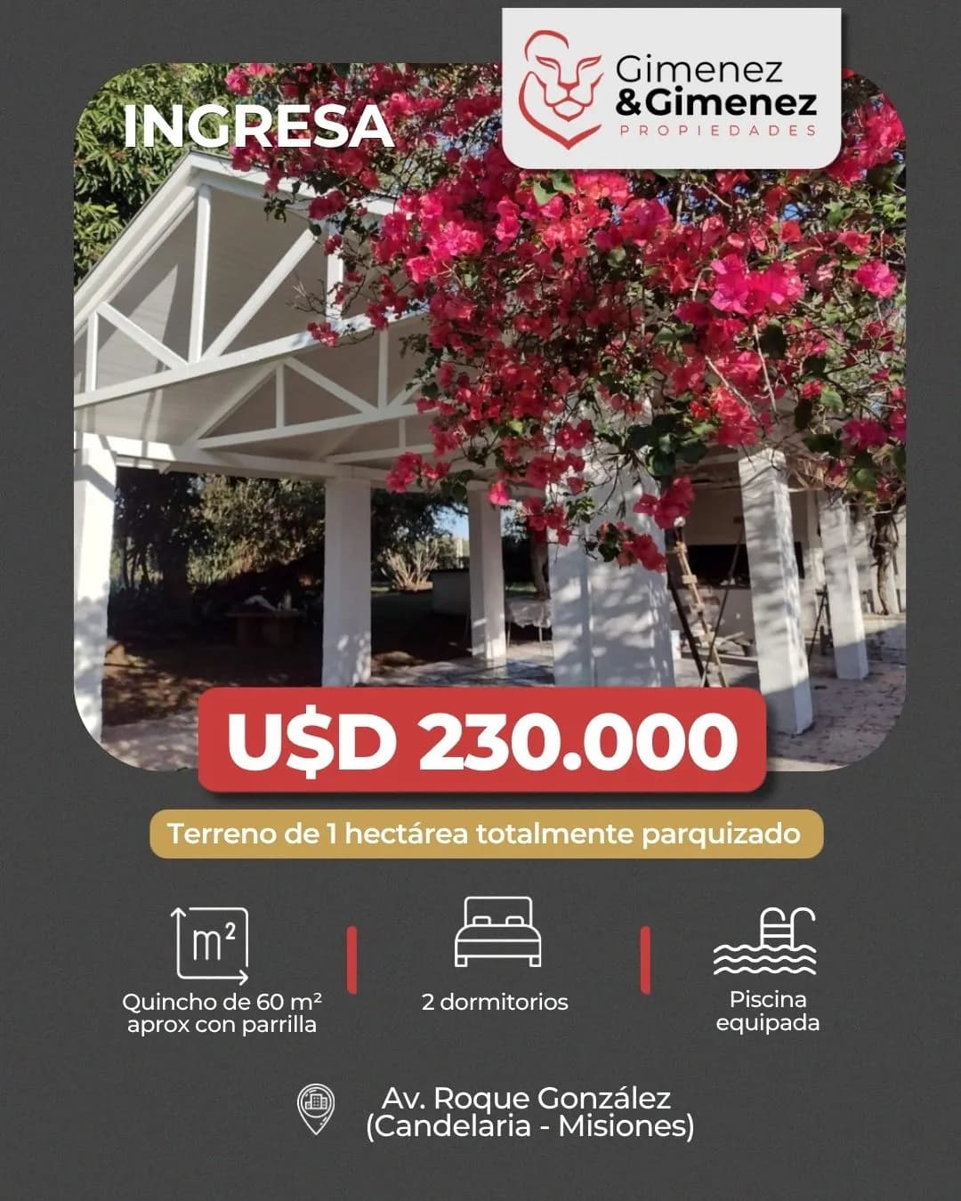 Casa quinta EN VENTA en avenida Roque González, Candelaria