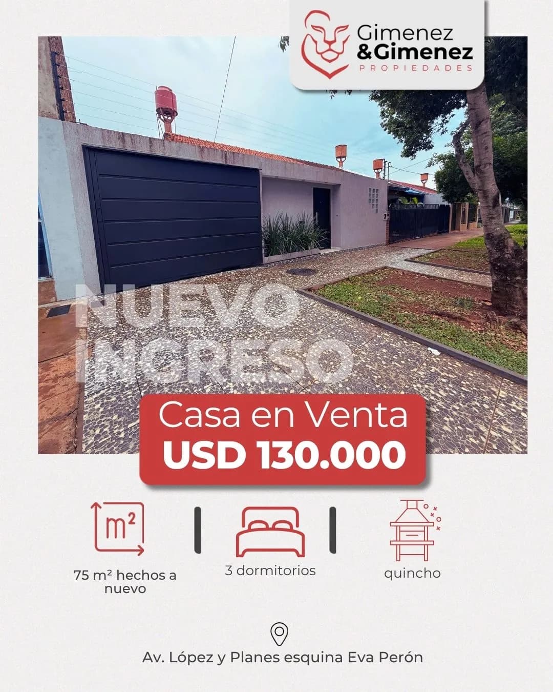 Casa en venta Av. López y Planes esquina Eva Perón