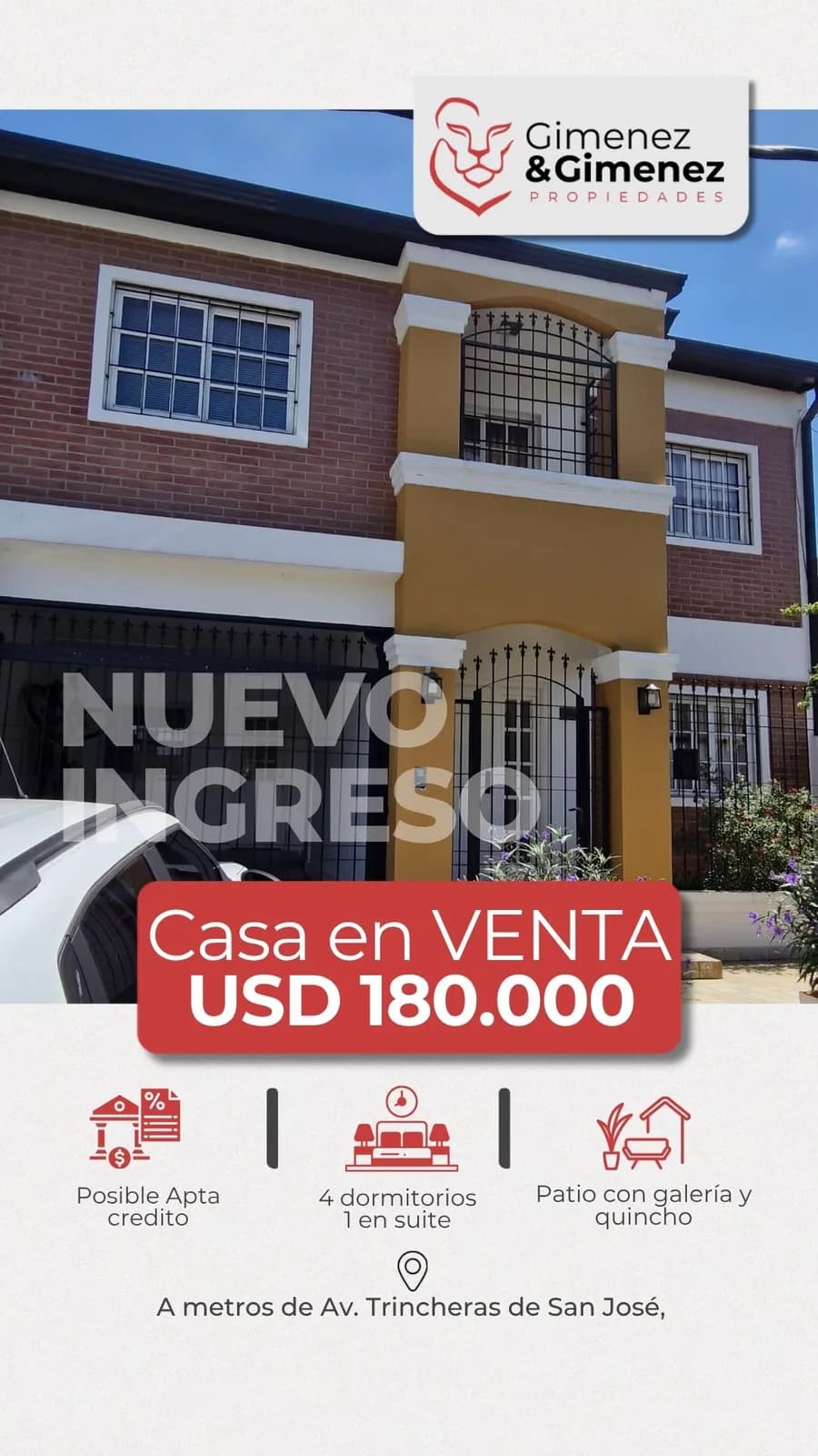 Casa en venta a metros de Av. Trincheras de San José – Máximo Paz 2945