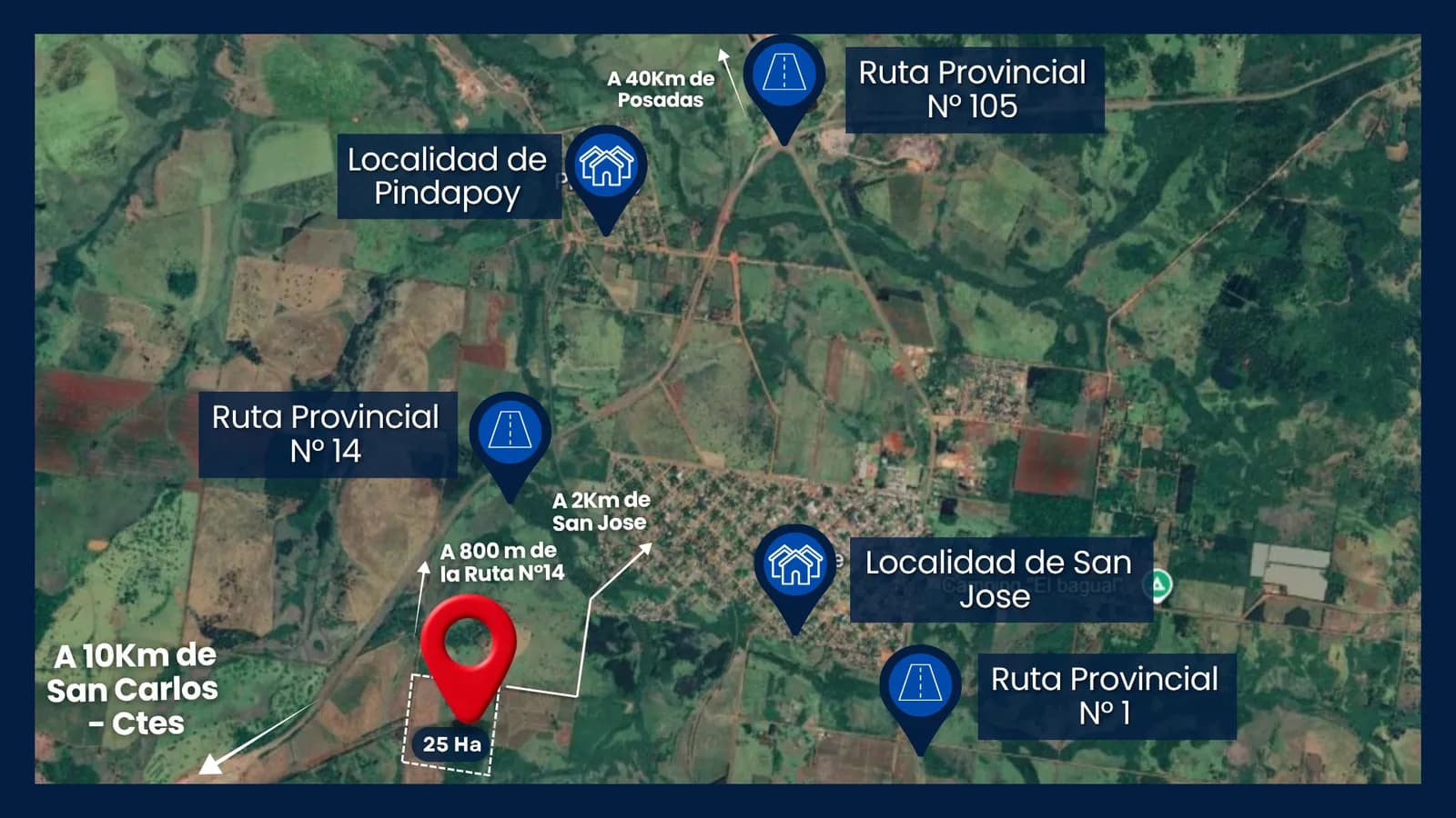 Chacra Productiva de 25 Hectáreas en Venta – San José, Misiones