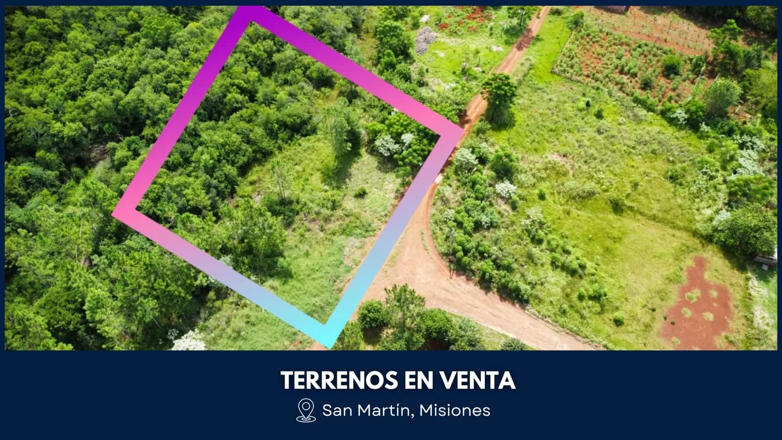 Terrenos en VENTA en B° KM21, Colonia Finlandesa A solo 150 m de la Ruta N° 103.
