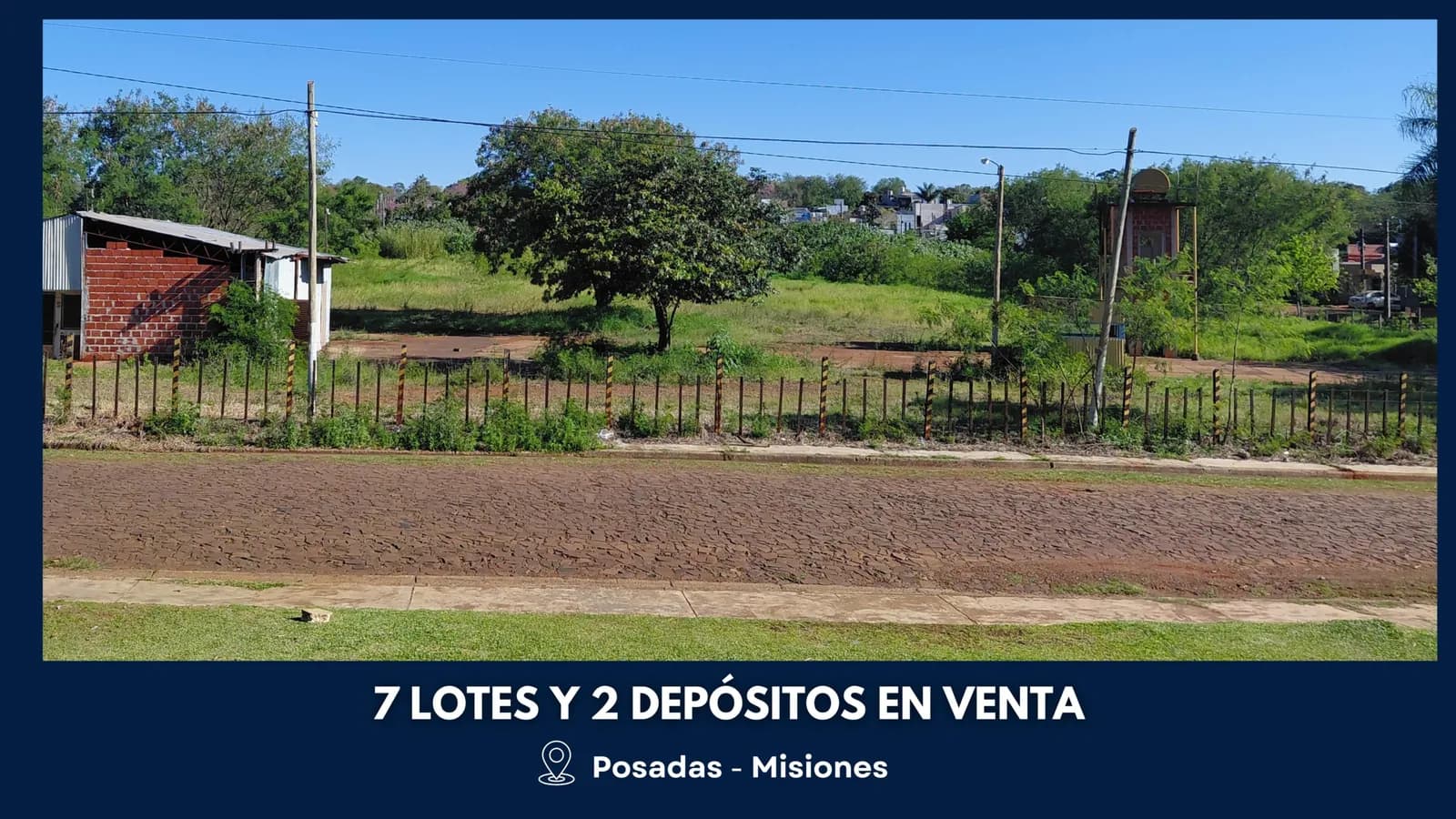 7 Lotes con Deposito en VENTA