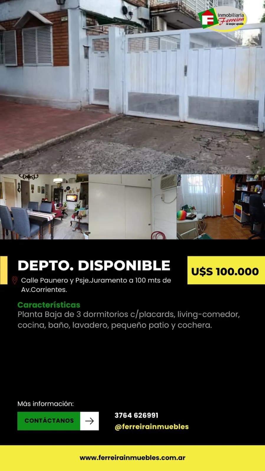 DEPTO DISPONIBLE EN VENTA