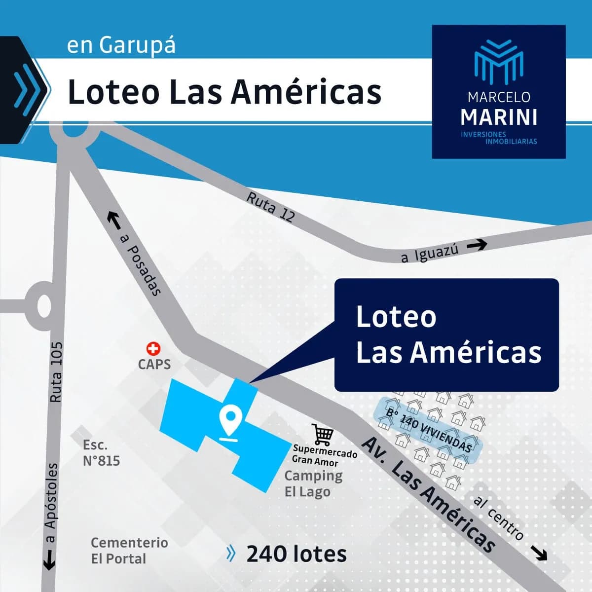 Loteo Las Américas en Garupá! Lanzamiento 2da etapa!
