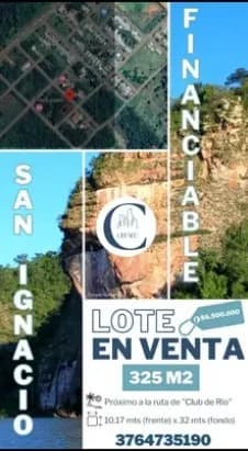 Lote en San Ignacio. Financiacion Propia