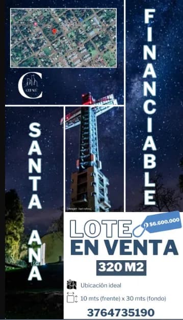 Lotes en Santa Ana Misiones. Financion propia.