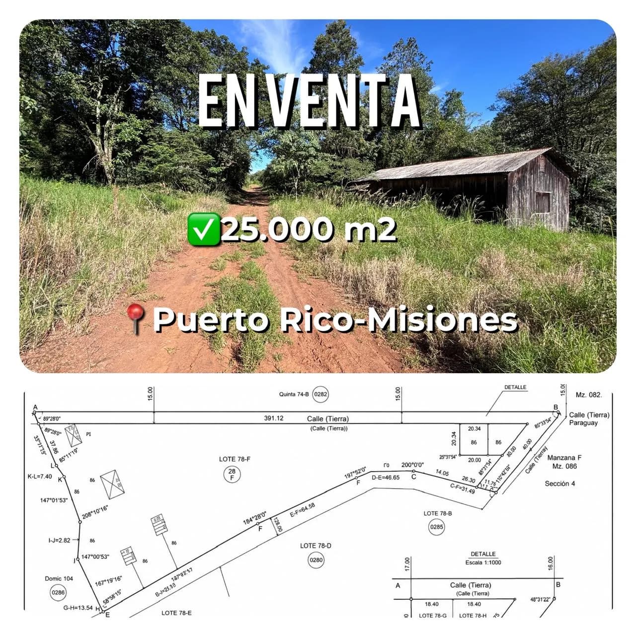 LOTE EN VENTA EN PUERTO RICO-MISIONES