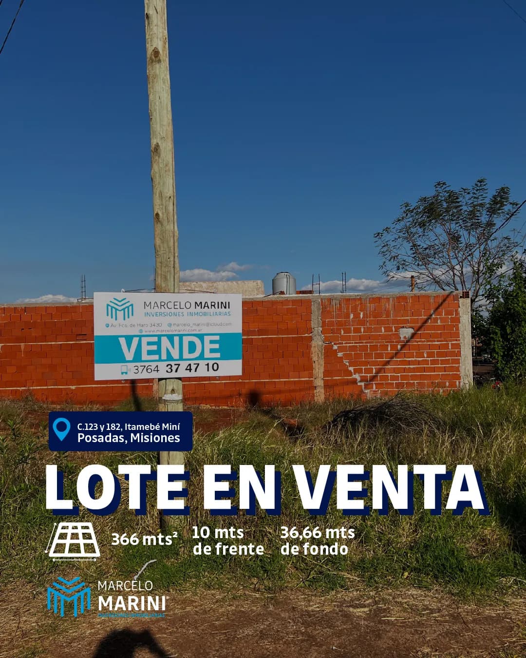 Lote en venta en Posadas