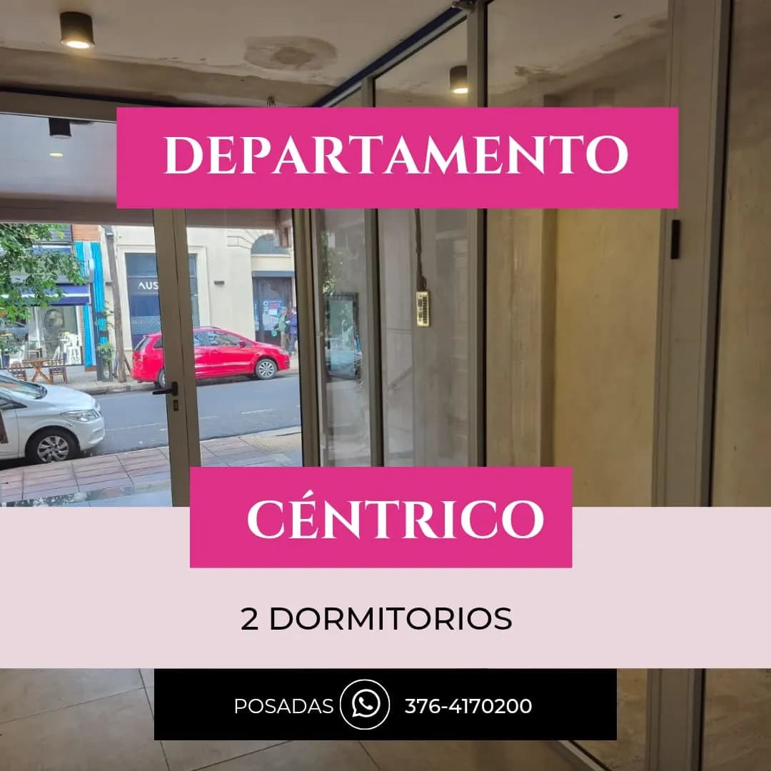 Departamento céntrico de dos dormitorios