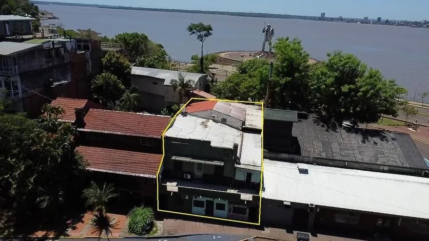 Vista aérea de una propiedad