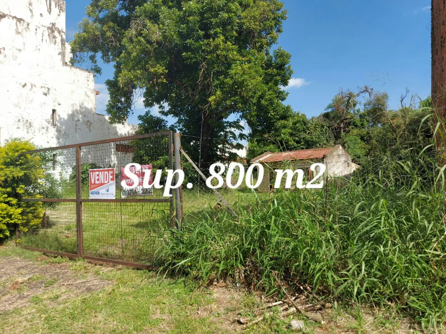 EN VENTA AMPLIO LOTE DE 800 M2 DE SUP.