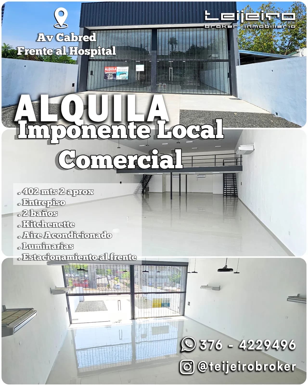 Local comercial amplio en alquiler
