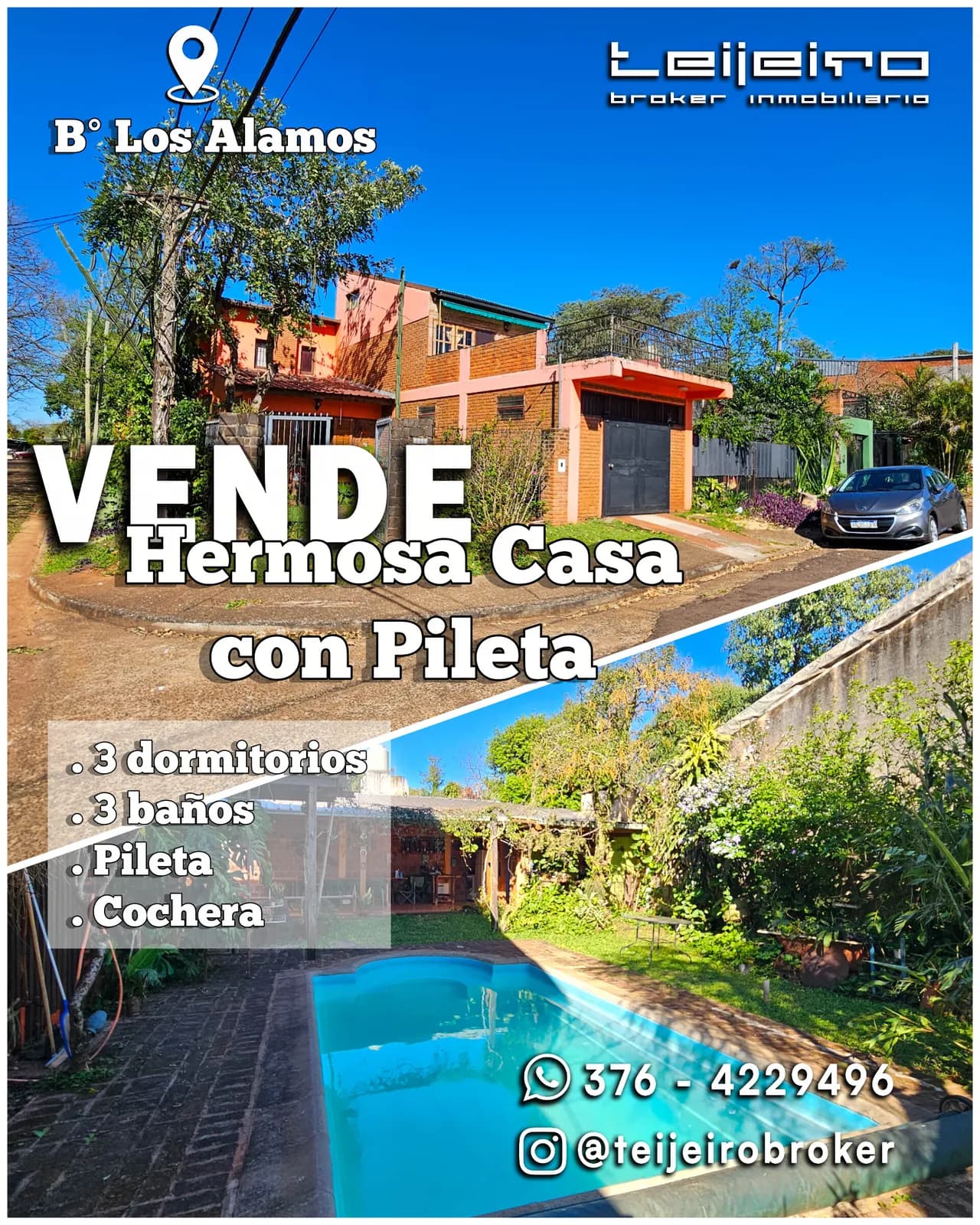 Casa en venta con pileta
