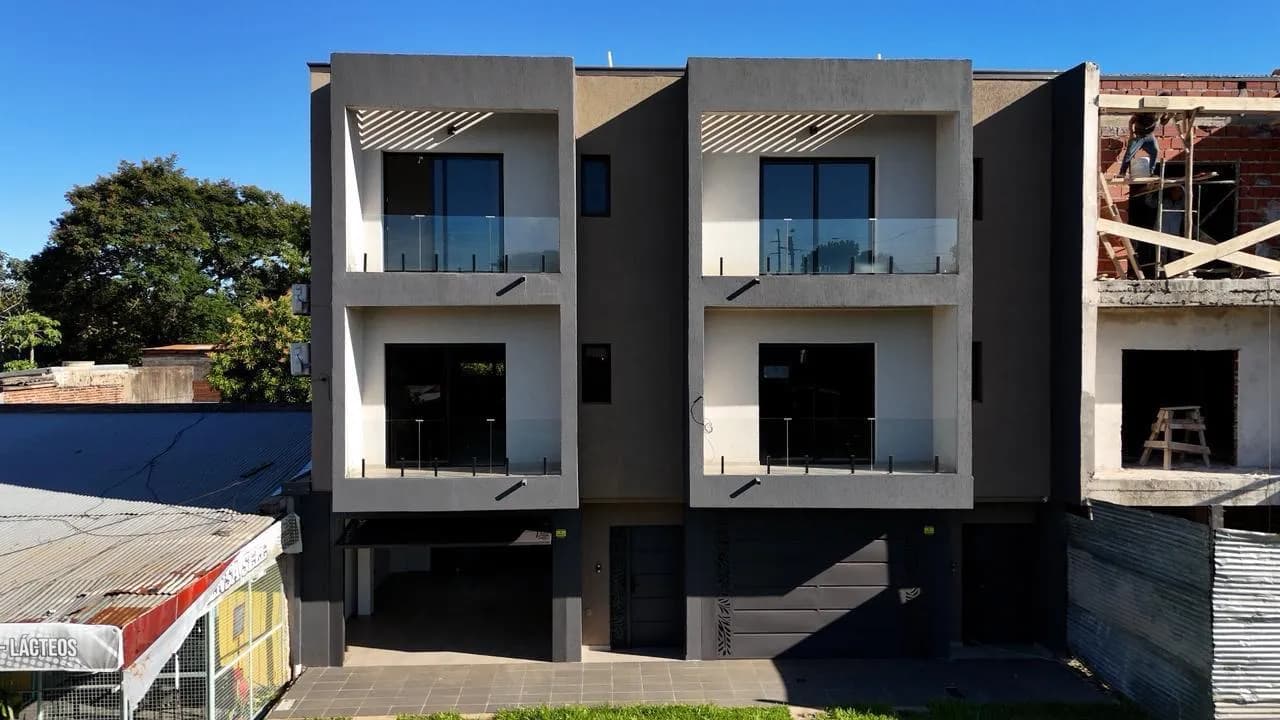 Fachada de edificio residencial moderno